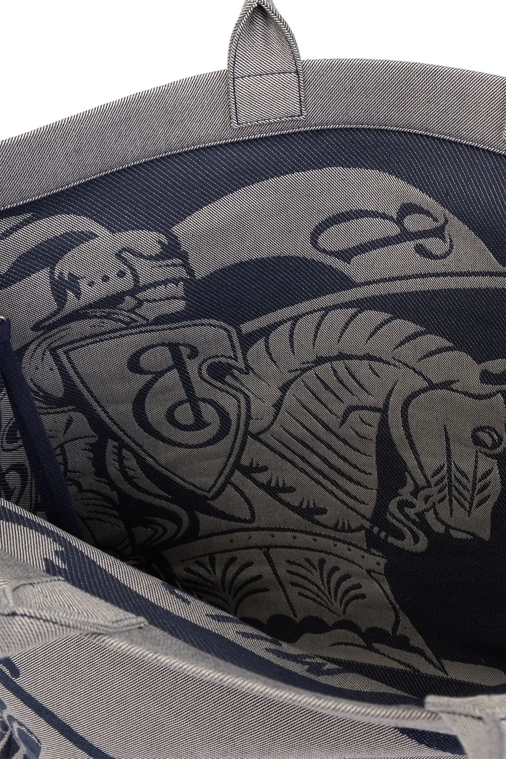 Burberry Logo Embroidered Tote Bag