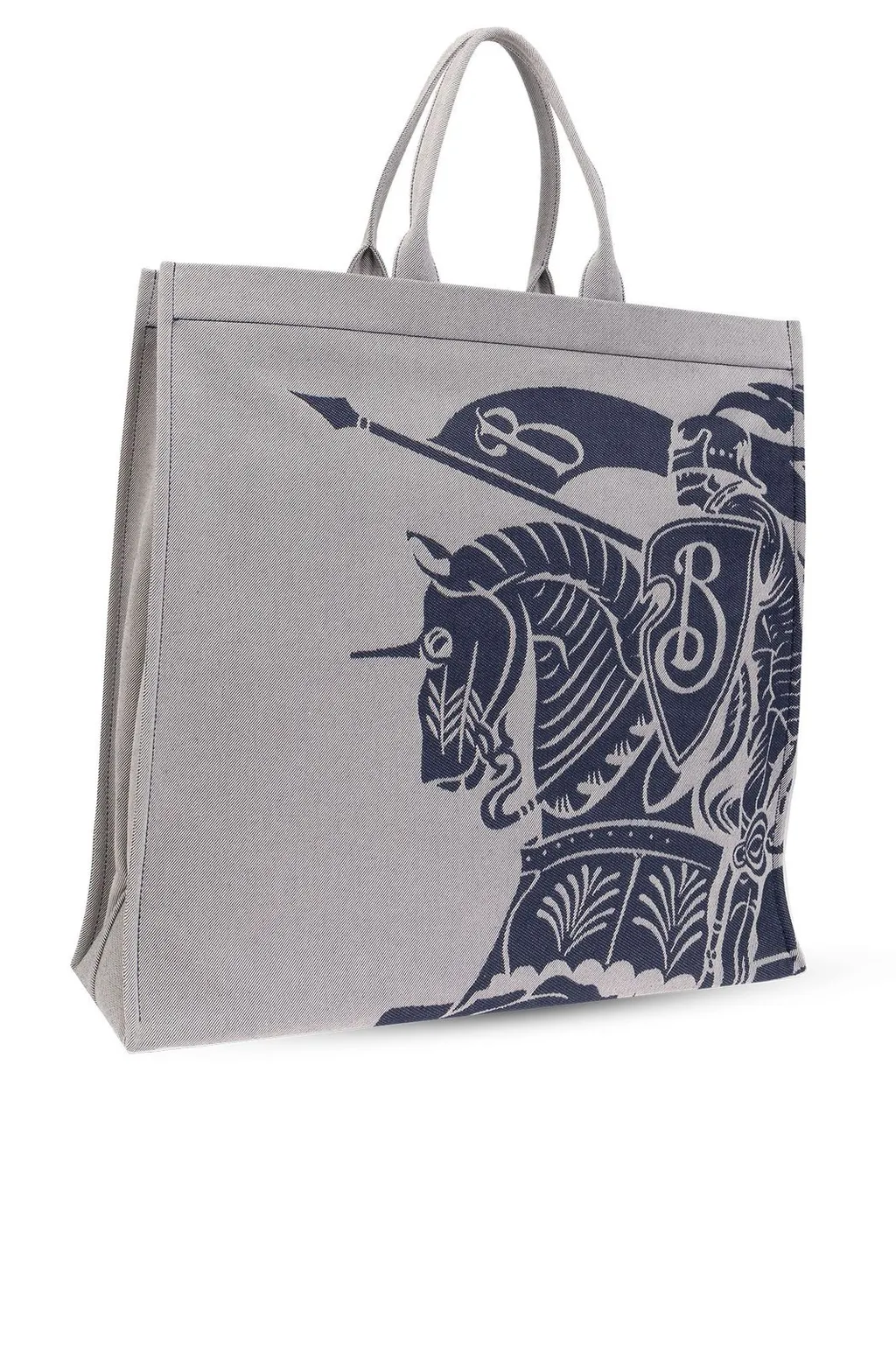Burberry Logo Embroidered Tote Bag