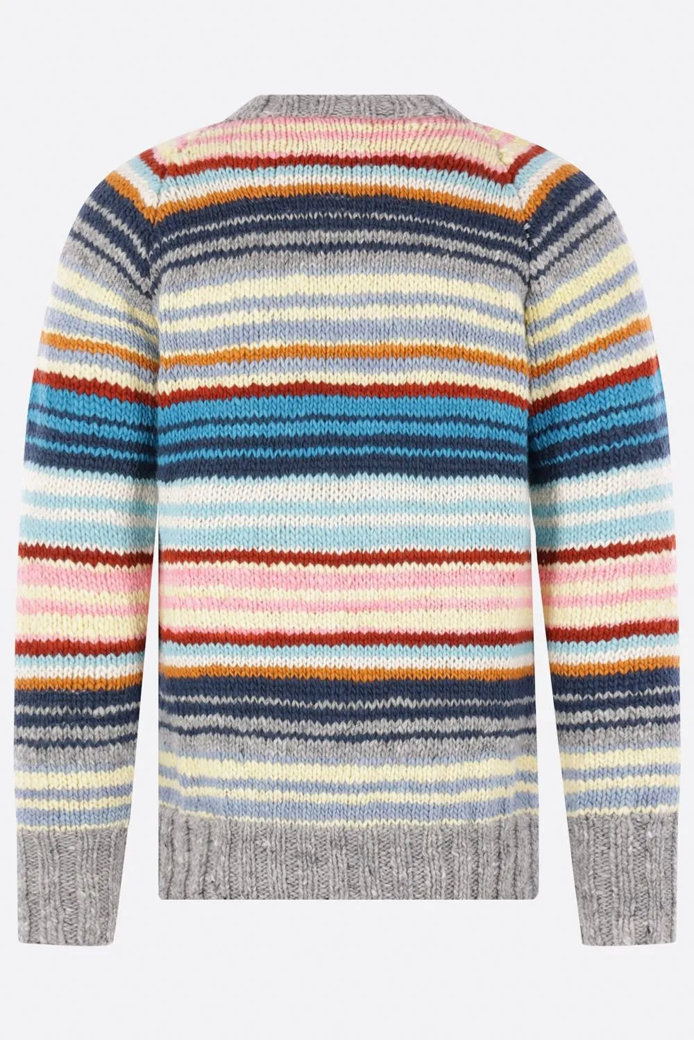 Chamula Striped Crew Neck Knitted Sweater