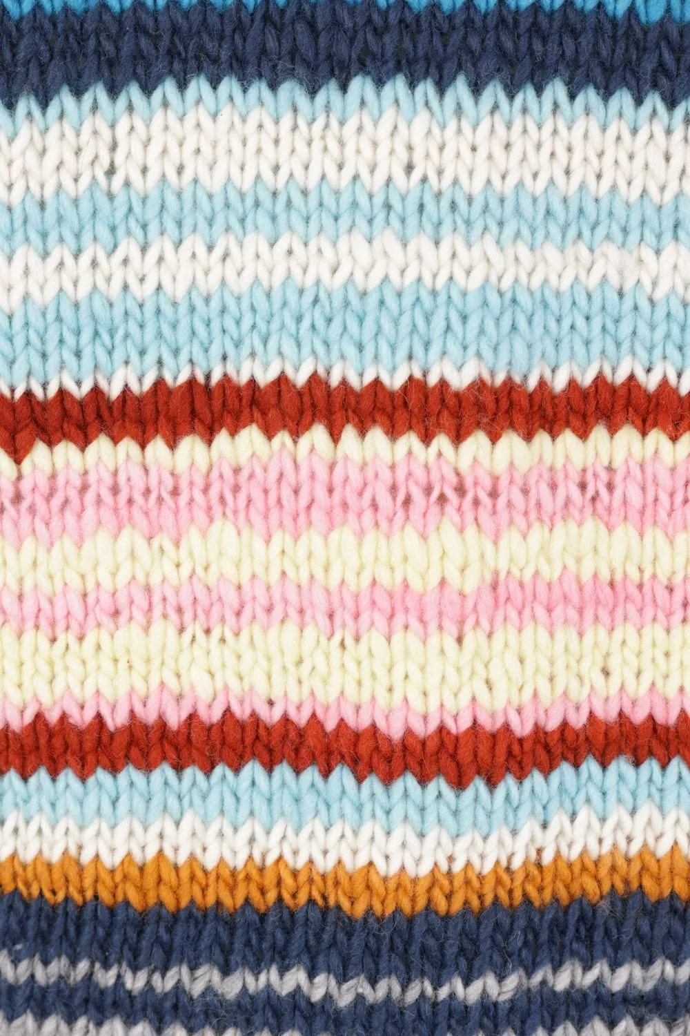 Chamula Striped Crew Neck Knitted Sweater