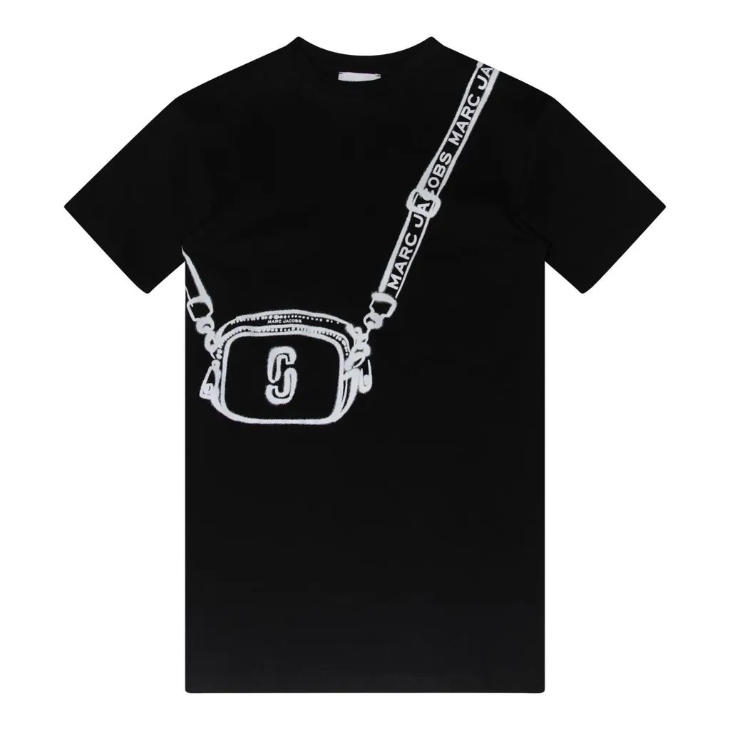 The Marc Jacobs Kids Logo Printed Crewneck Dress