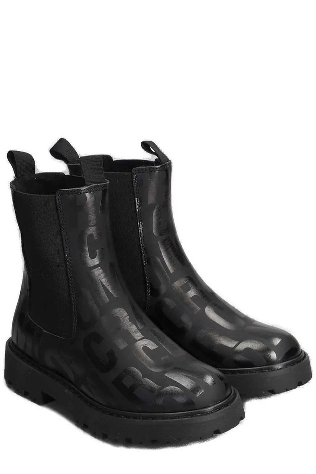 The Marc Jacobs Kids Monogram Printed Ankle Boots