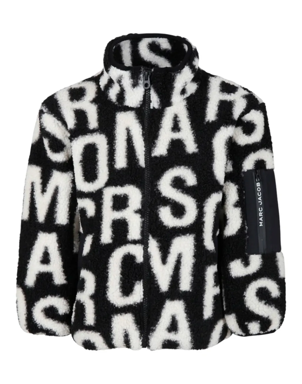 The Marc Jacobs Kids Logo-Jacquard Zipped Cardigan