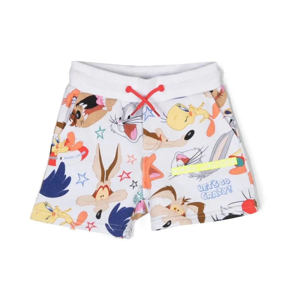 The Marc Jacobs Kids All-Over Patterned Drawstring Shorts