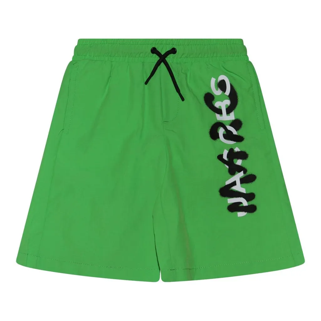 The Marc Jacobs Kids Logo Printed Elastic Waist Shorts