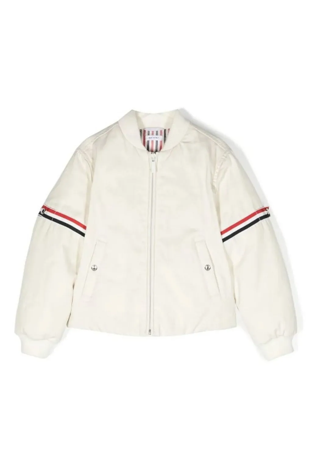 Thom Browne Kids Striped Bomber Jacket