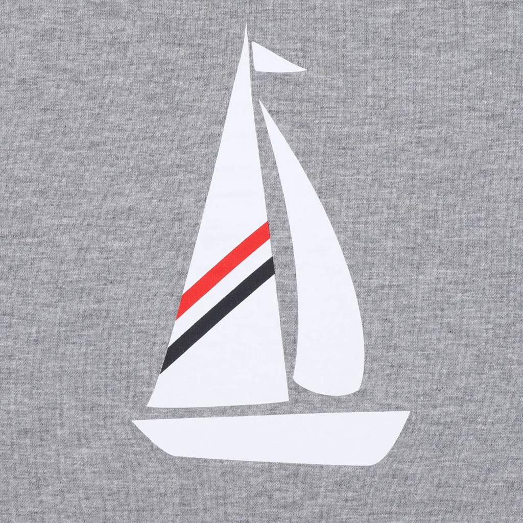Thom Browne Kids Sailboat Graphic T-Shirt