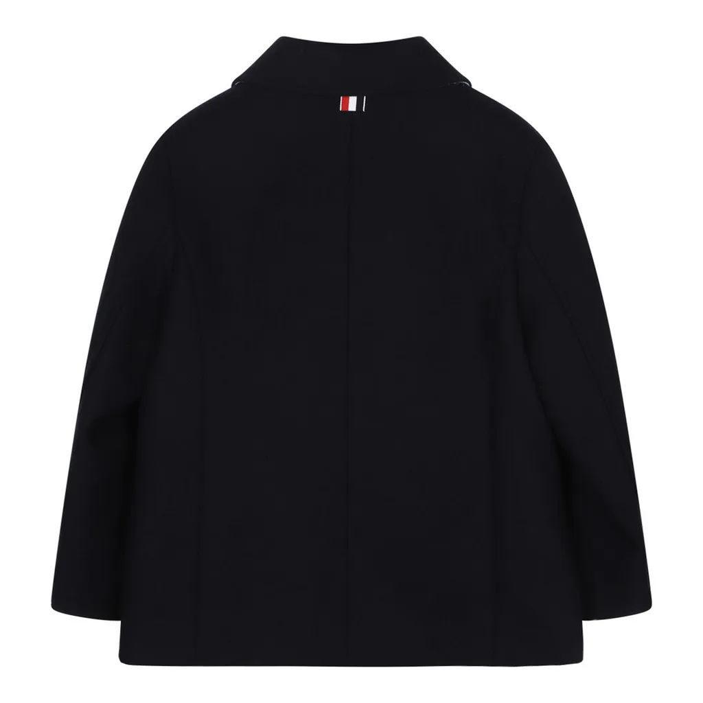 Thom Browne Kids Double-Breasted Coat