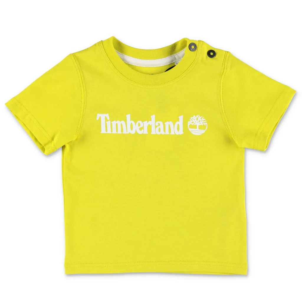 Timberland Kids Logo Printed Crewneck T-Shirt