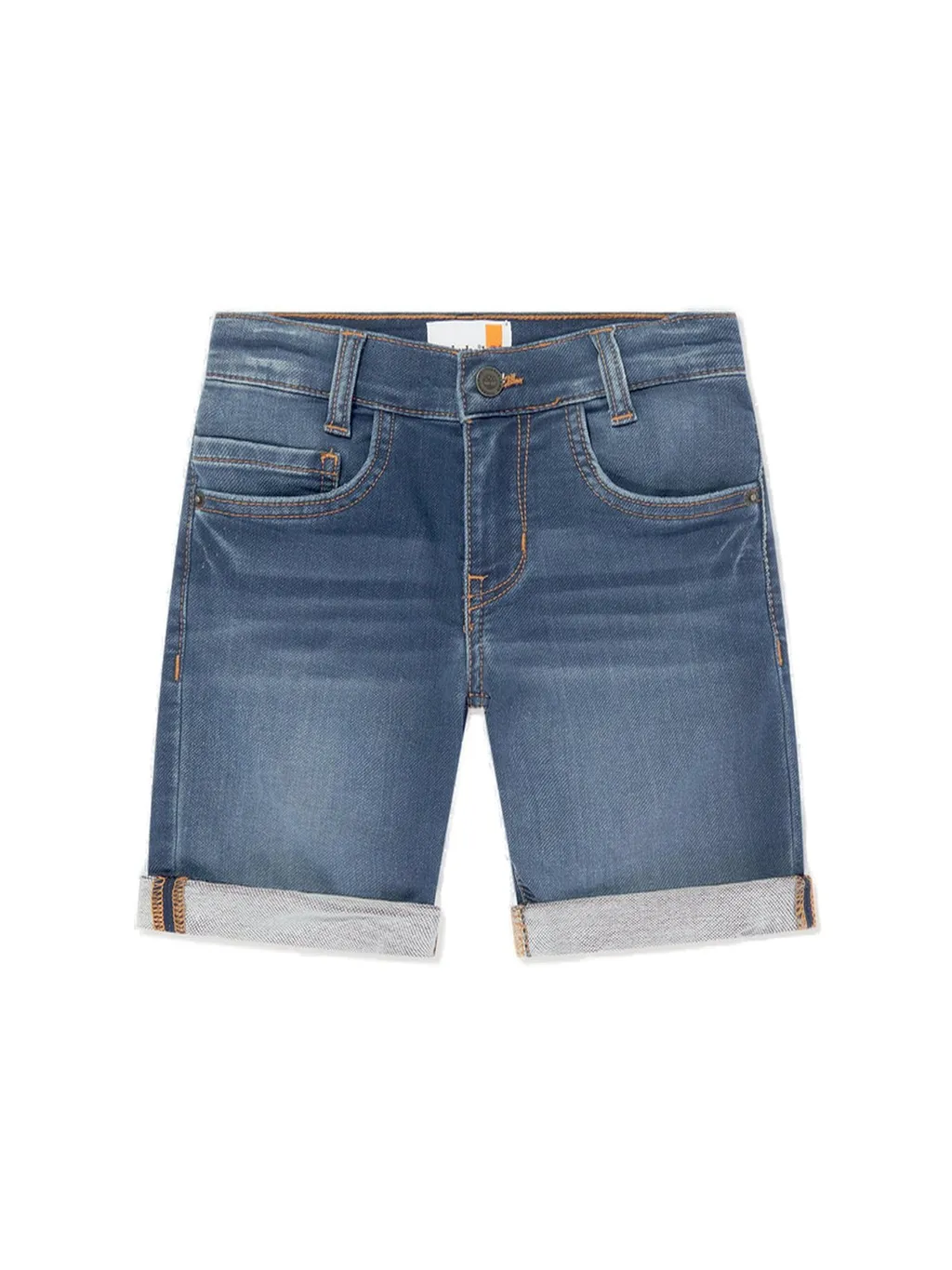Timberland Kids Logo-Patch Denim Shorts