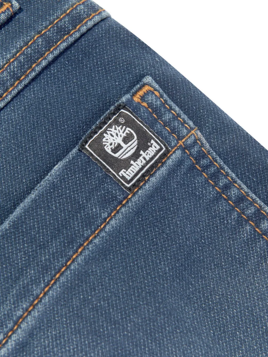 Timberland Kids Logo-Patch Denim Shorts