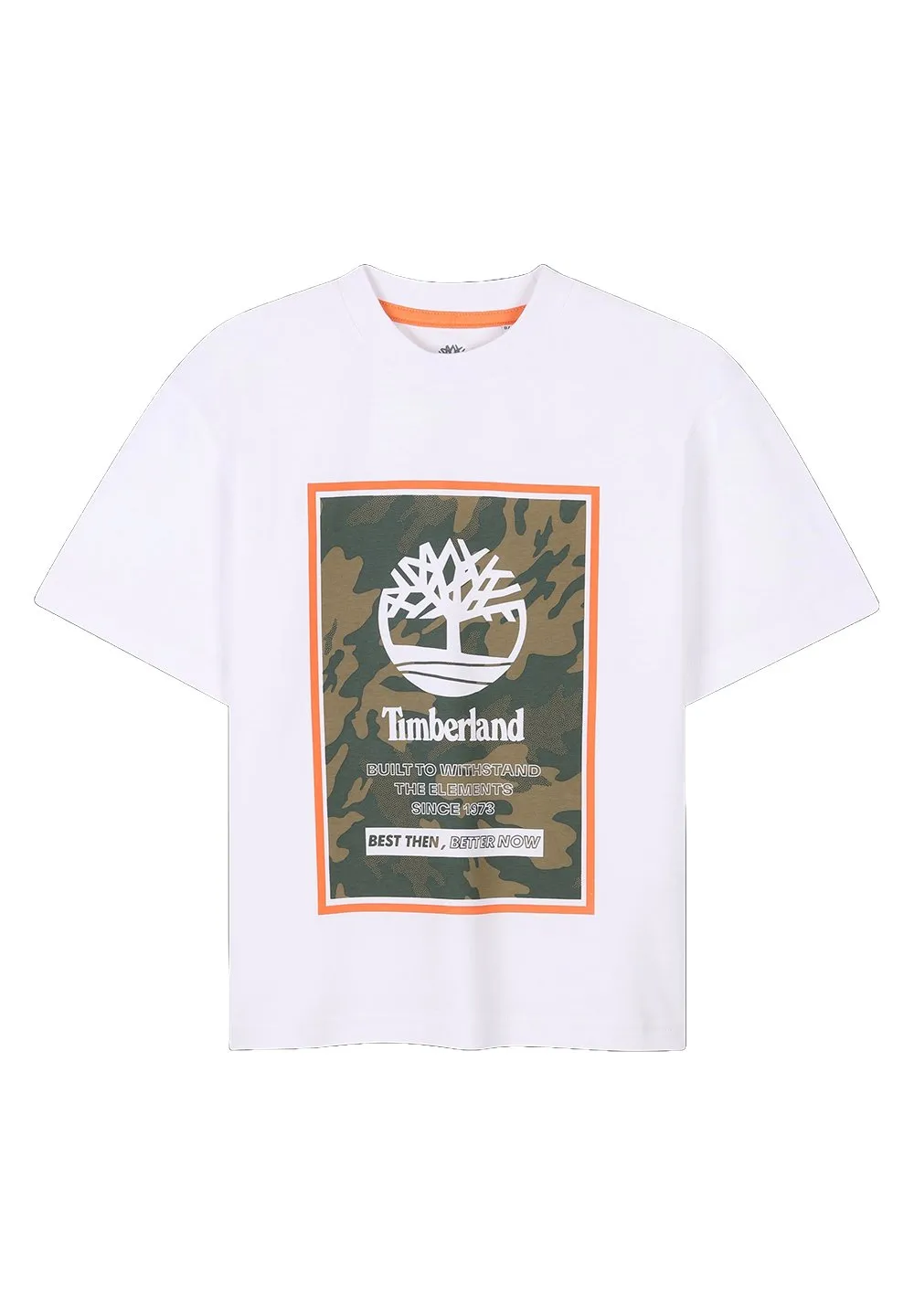 Timberland Kids Logo Printed Short-Sleeved T-Shirt