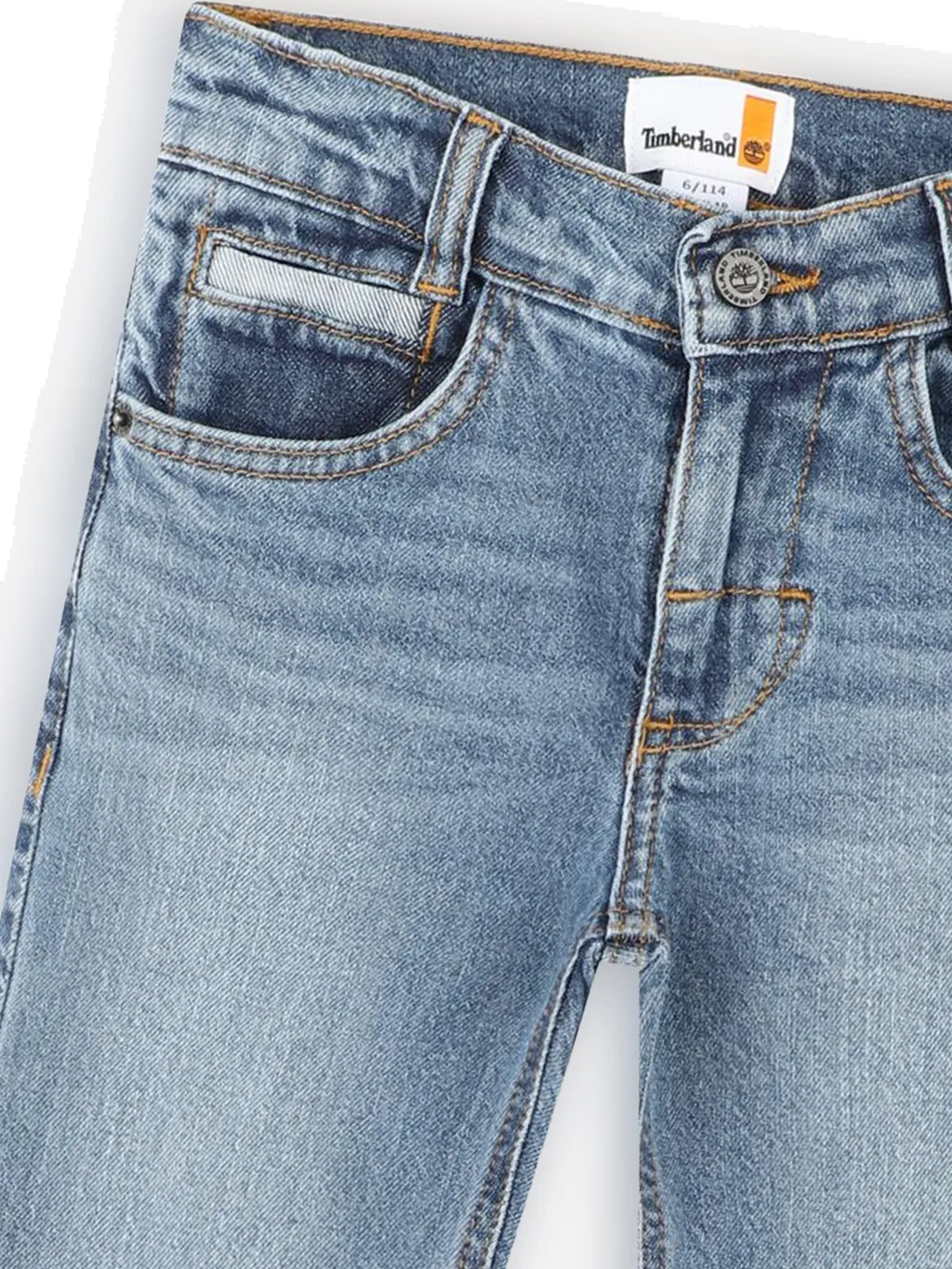 Timberland Kids Logo-Patch Denim Jeans