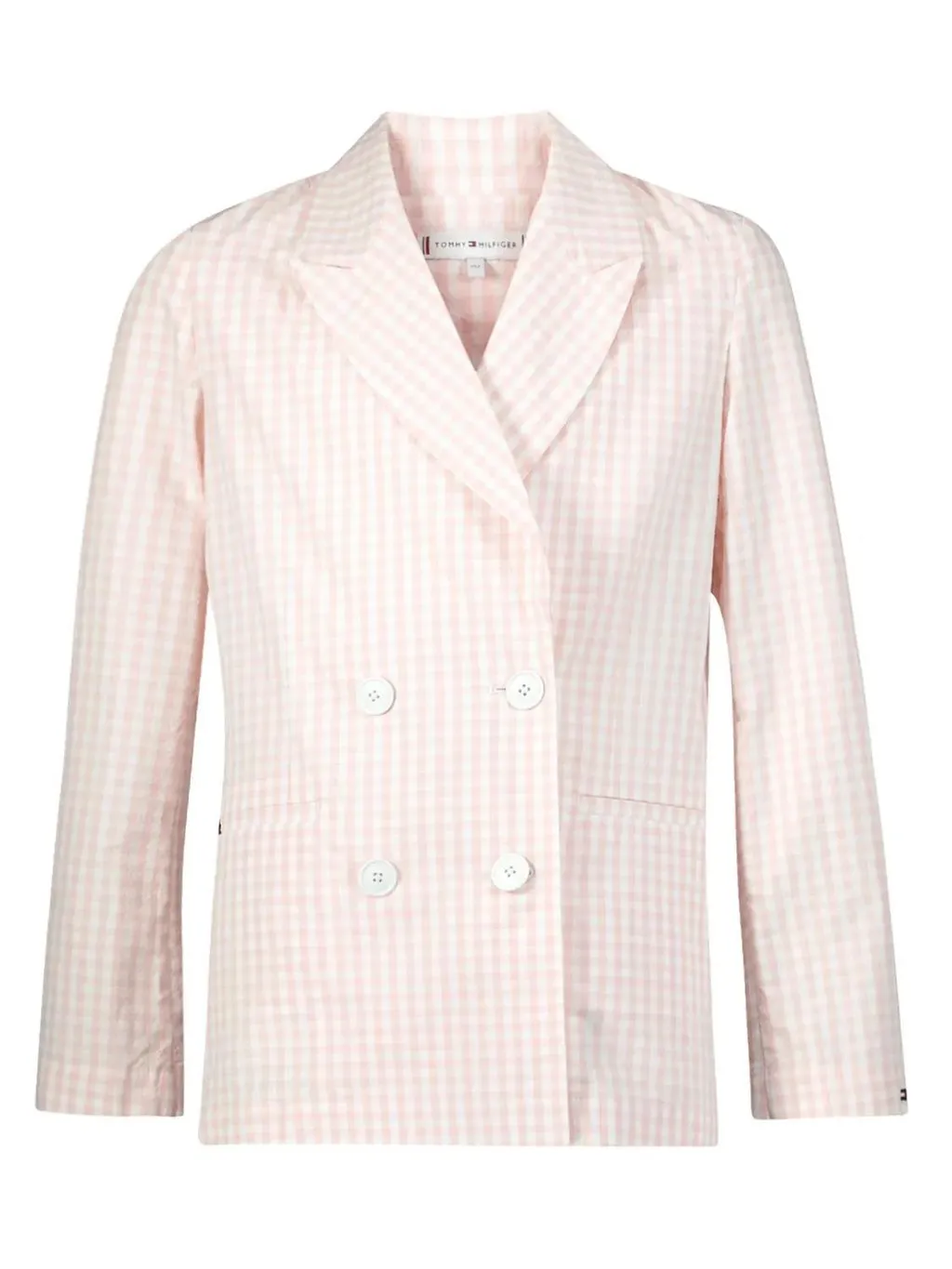 Tommy Hilfiger Junior Double-Breasted Checked Jacket