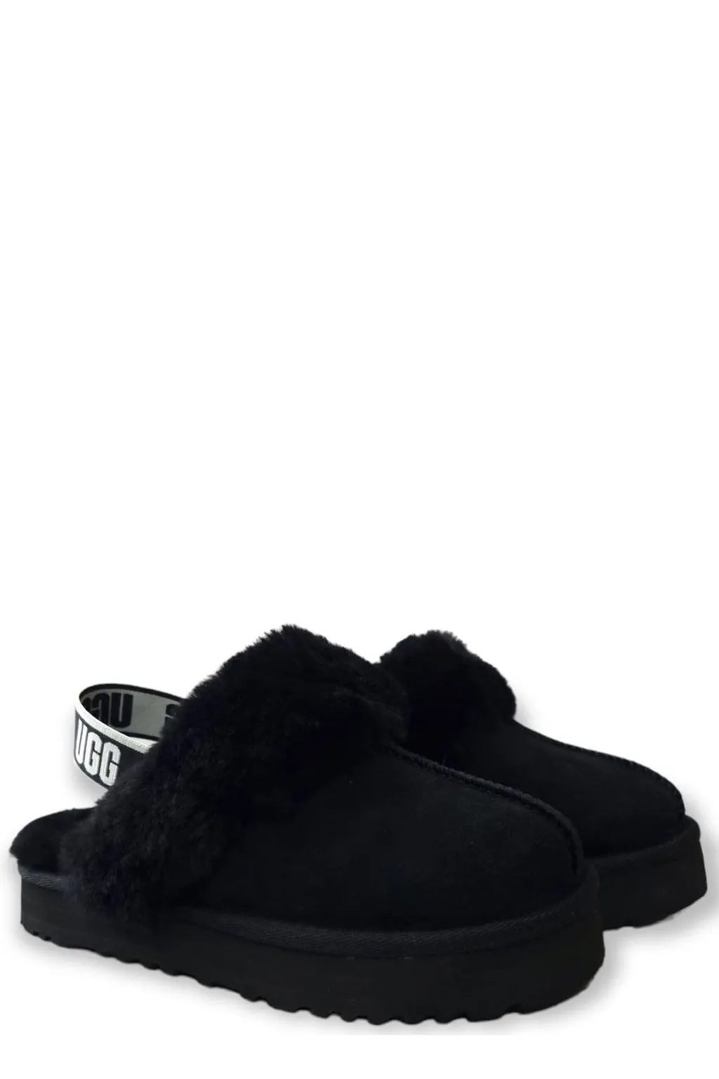 Ugg Kids Logo Detailed Round Toe Slippers