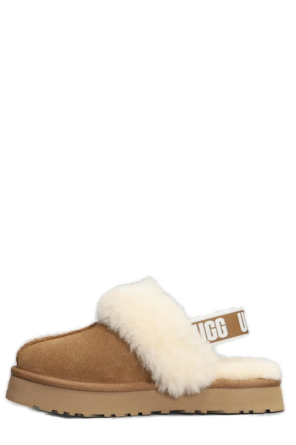 Ugg Kids Logo Detailed Round Toe Slippers