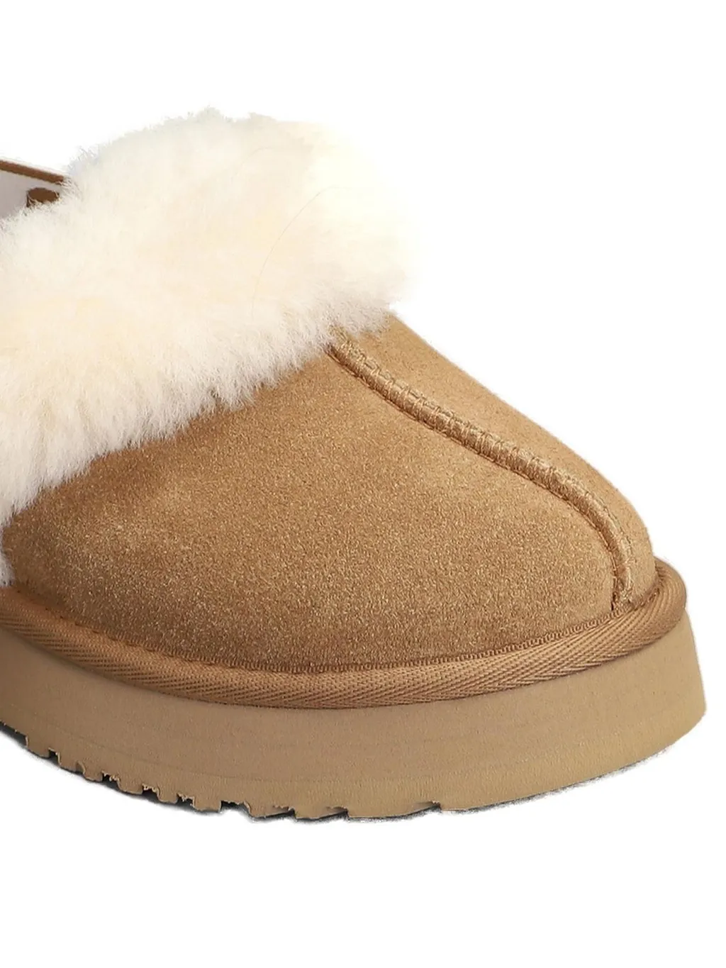 Ugg Kids Logo Detailed Round Toe Slippers