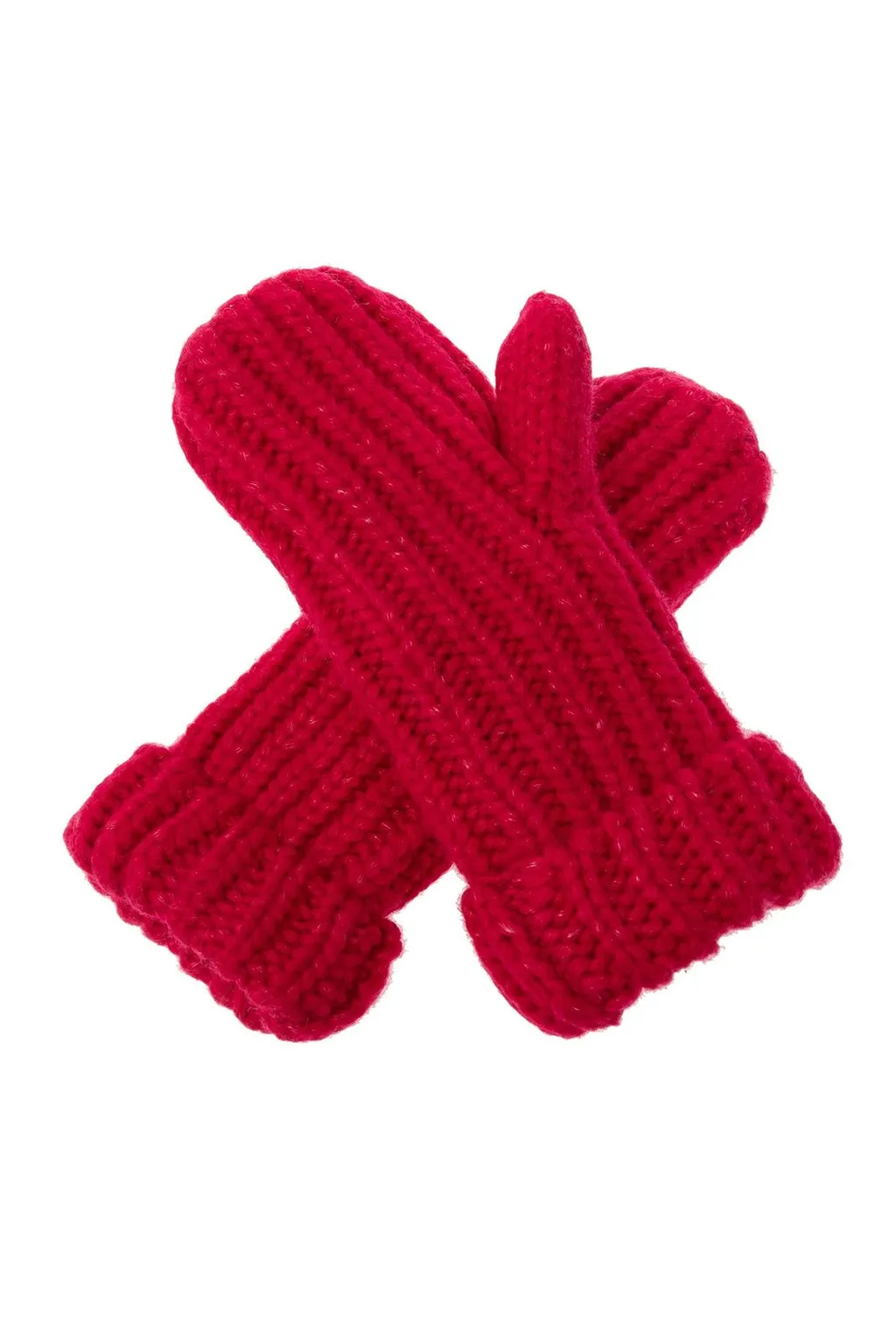 Ugg Kids Logo Patch Chunky Knit Mittens