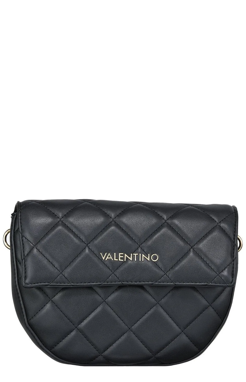 Valentino Kids Logo Lettering Quilted Crossbody Bag