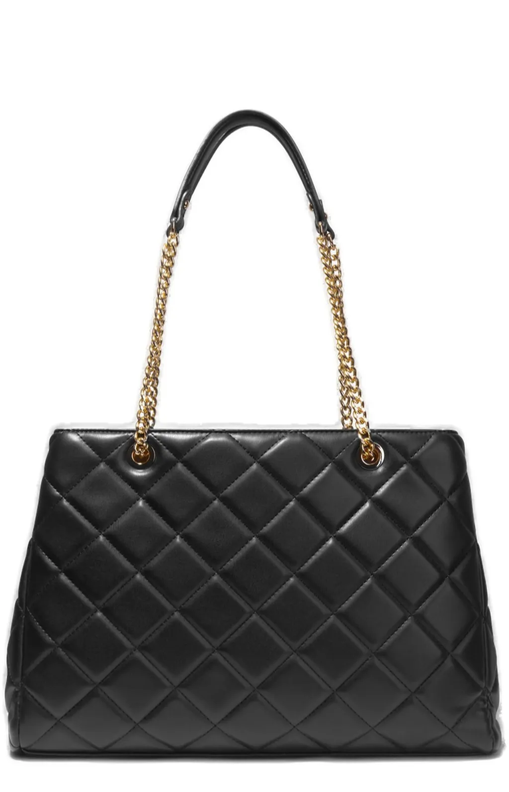 Valentino Kids Logo Lettering Quilted Tote Bag