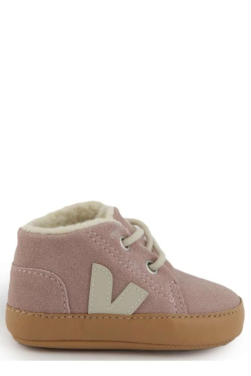 Veja Kids Logo Detail Lace-Up Sneakers