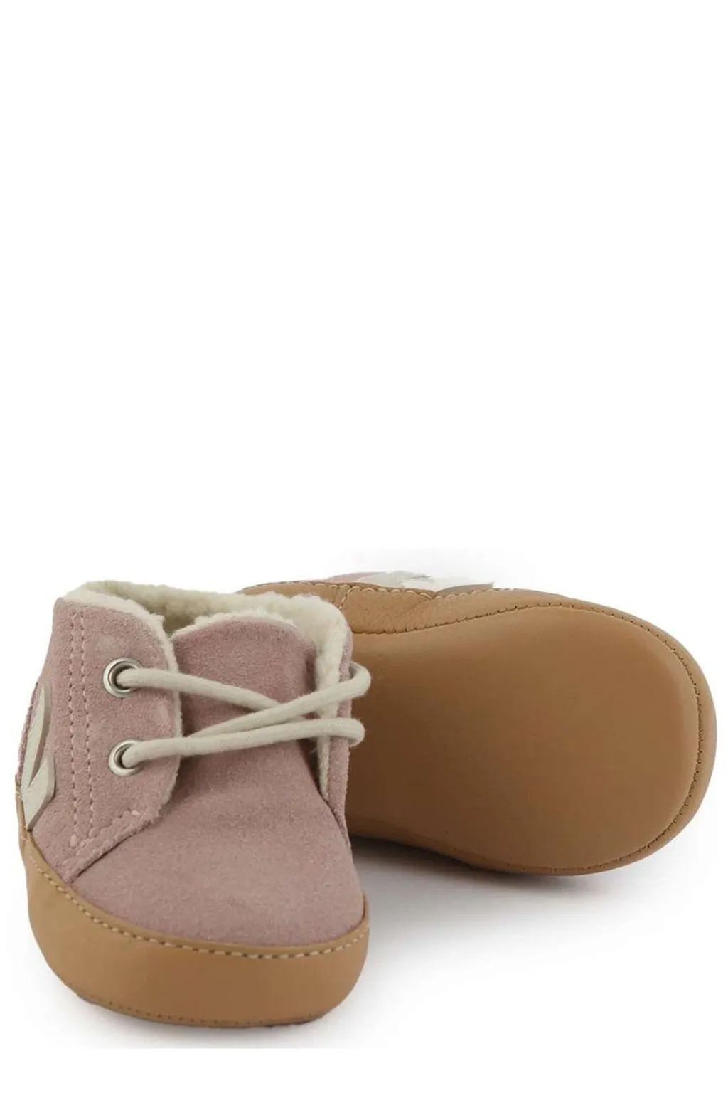 Veja Kids Logo Detail Lace-Up Sneakers