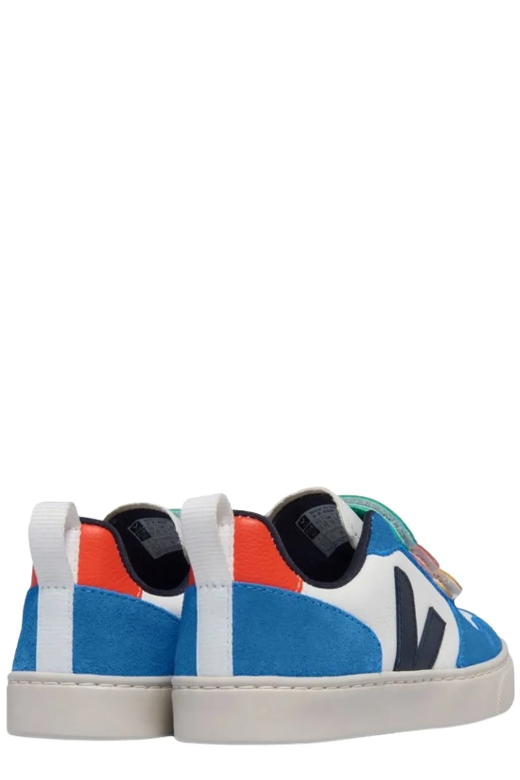 Veja Kids V-10 Logo Patch Panelled Sneakers