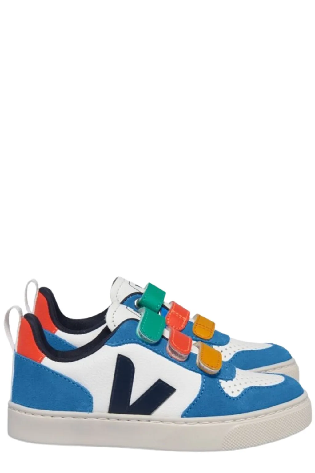 Veja Kids V-10 Logo Patch Panelled Sneakers