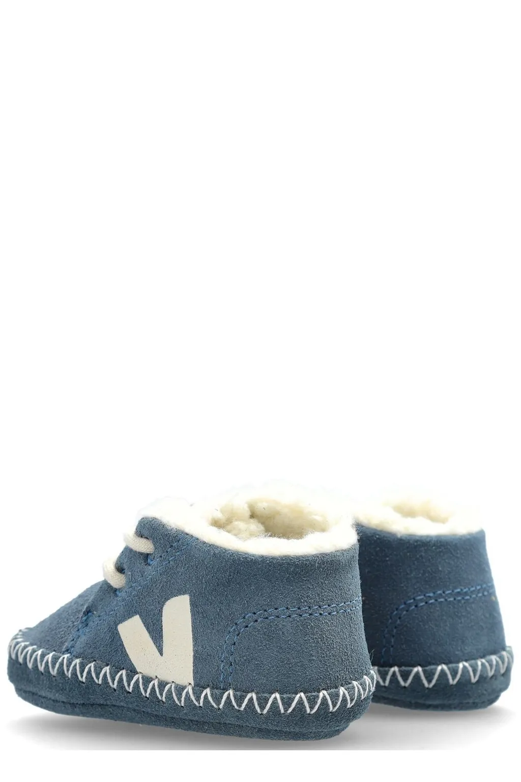 Veja Kids Baby Fured Lace-Up Sneakers