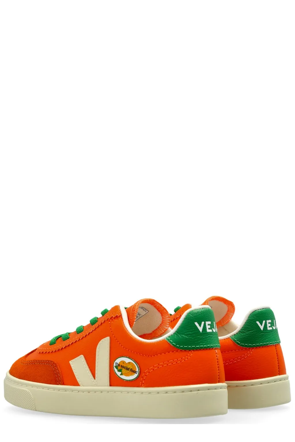 Veja Kids X The Social Food Small Volley Lace-Up Sneakers