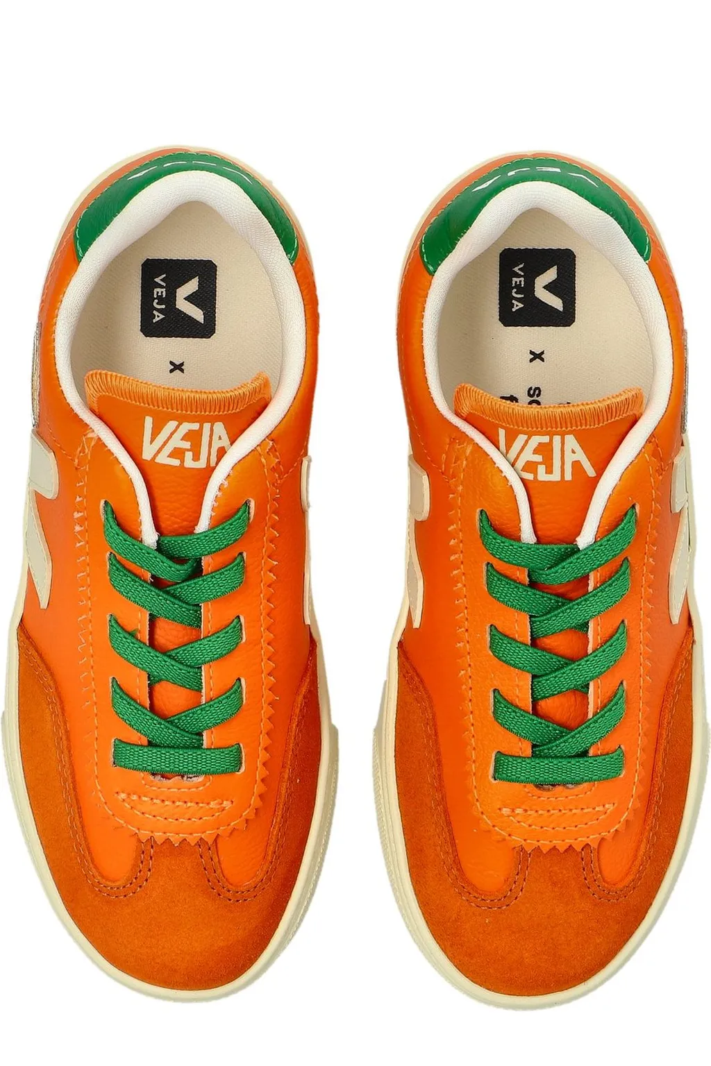 Veja Kids X The Social Food Small Volley Lace-Up Sneakers