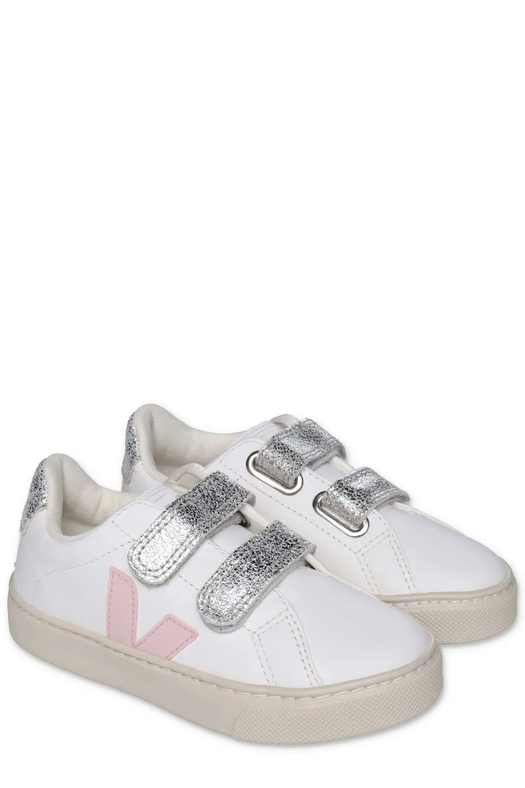 Veja Kids Touch-Strap Round Toe Sneakers