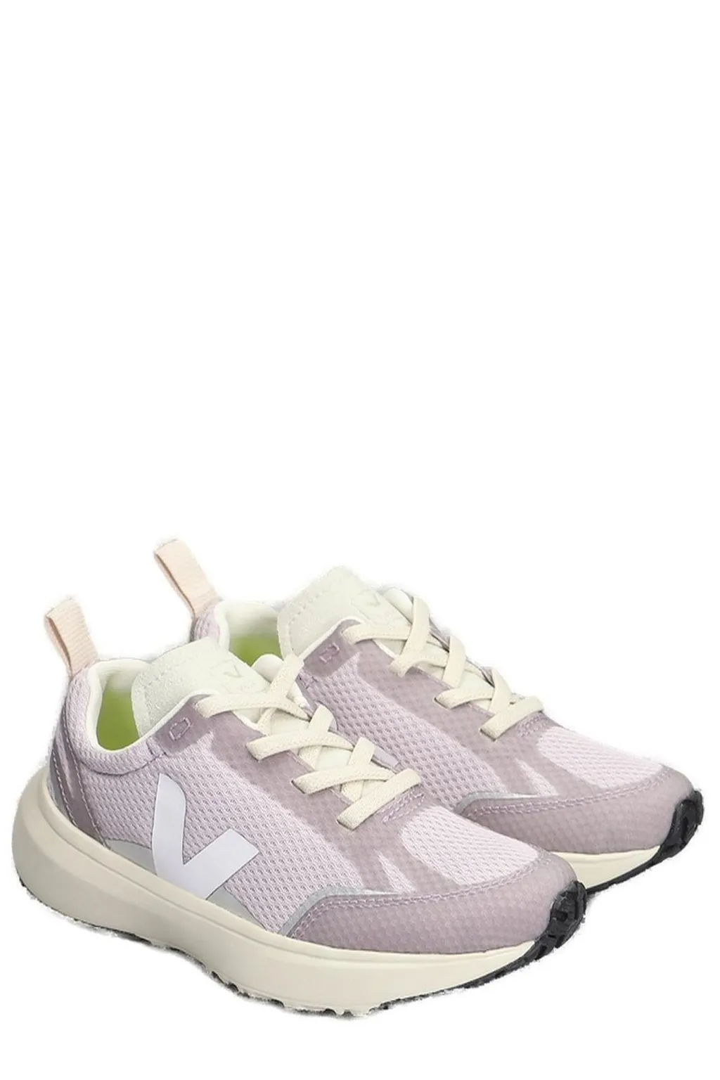 Veja Kids Canary Logo Patch Mesh Sneakers