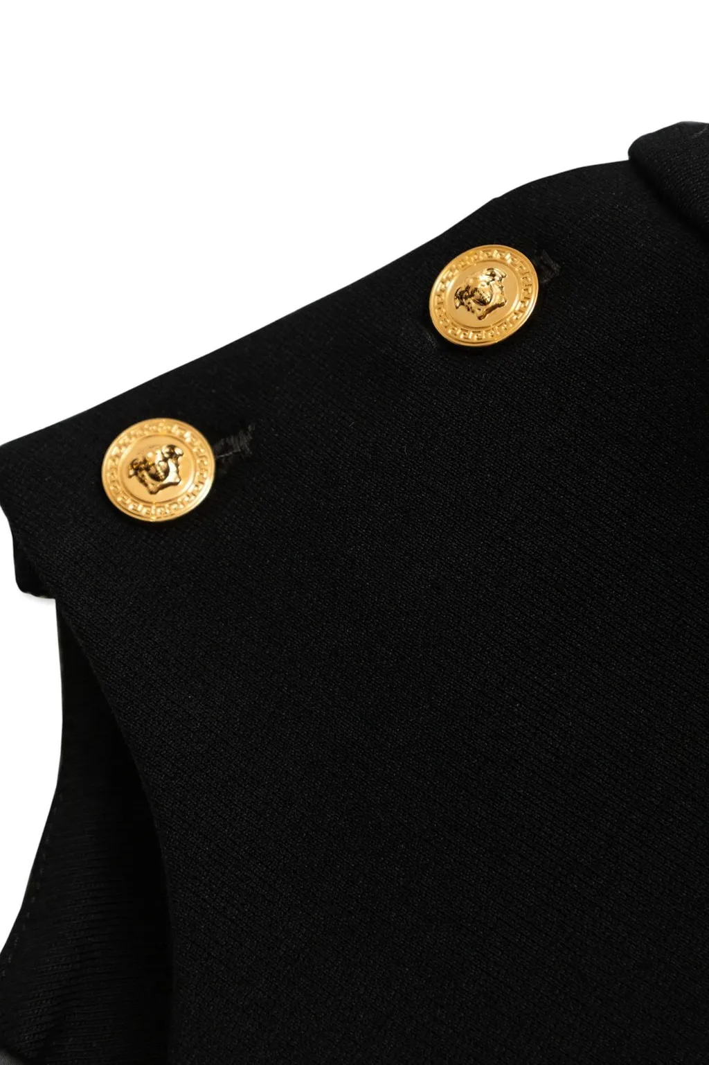 Versace Kids Logo Printed Buttoned Dress