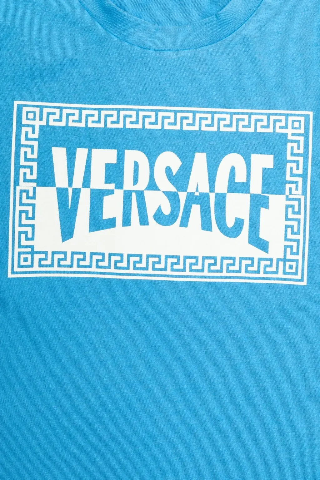 Versace Kids Logo Printed Crewneck T-Shirt