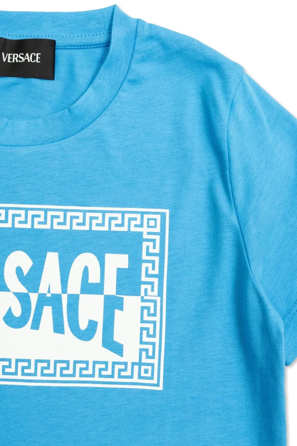 Versace Kids Logo Printed Crewneck T-Shirt