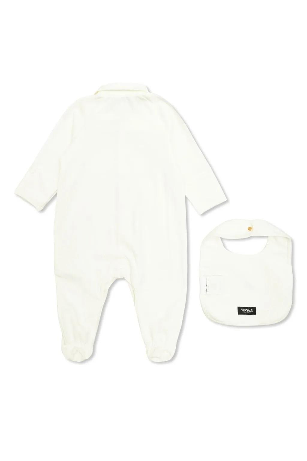 Versace Kids Medusa Patch Bodysuit And Bib