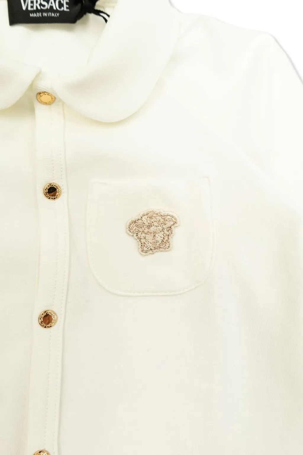 Versace Kids Medusa Patch Bodysuit And Bib