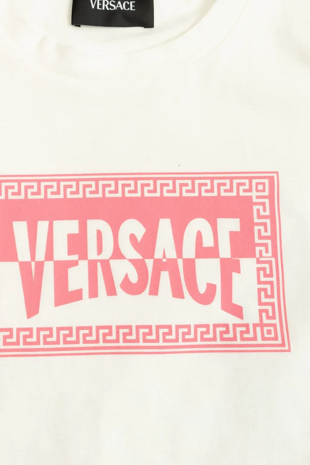 Versace Kids Logo Printed Crewneck T-Shirt