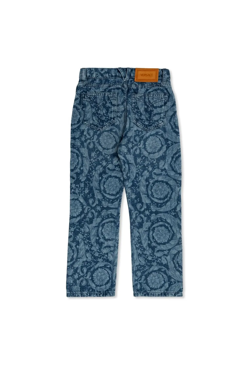 Versace Kids Logo Patch Jeans