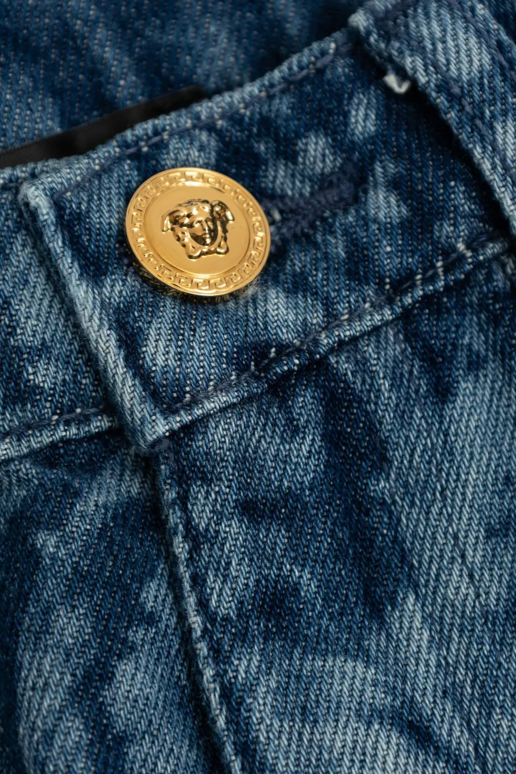 Versace Kids Logo Patch Jeans