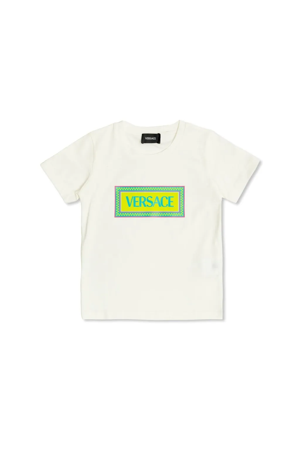 Versace Kids Logo Printed Crewneck T-Shirt