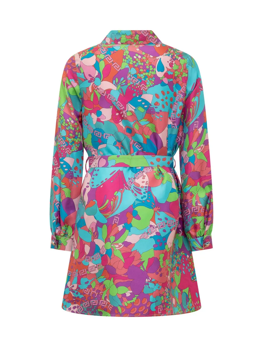Versace Kids Floral Summer Flared Hem Dress