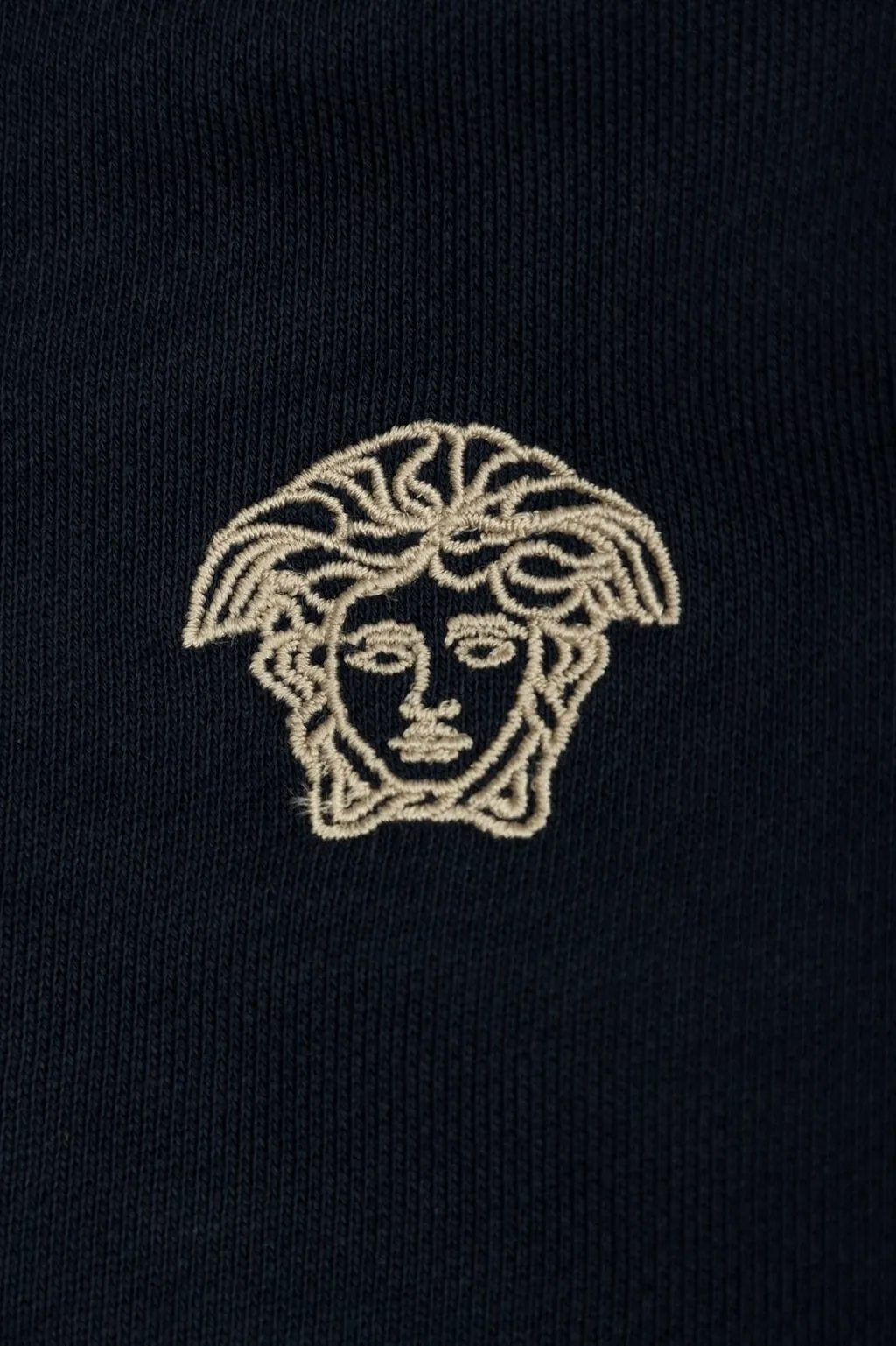 Versace Kids Logo Embroidered Zip-Up Sweatshirt