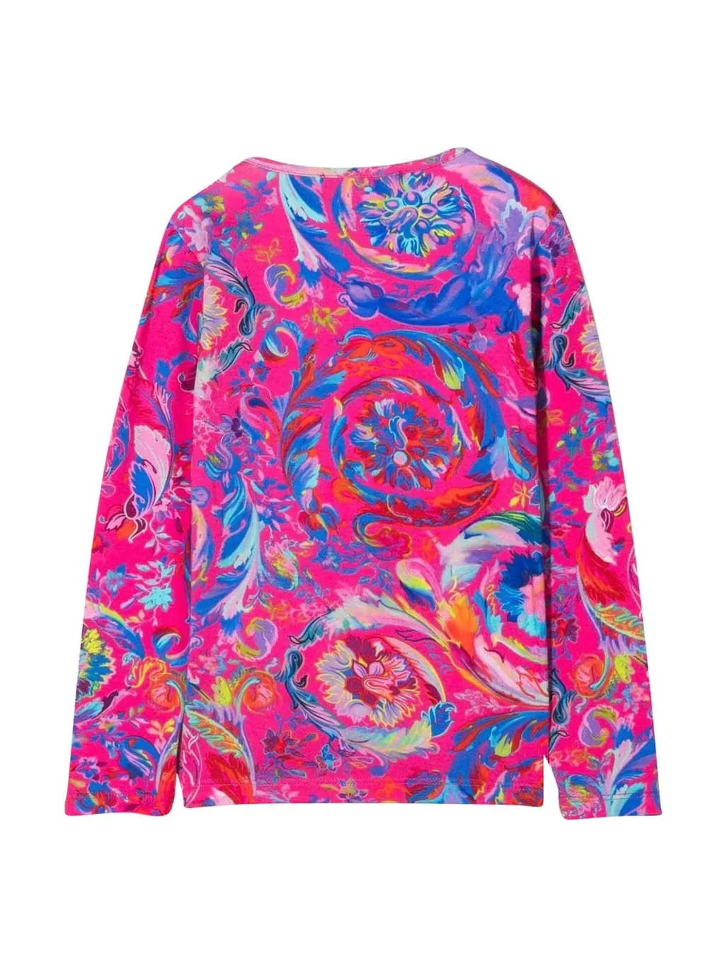 Versace Kids Graphic Printed Crew Neck Top