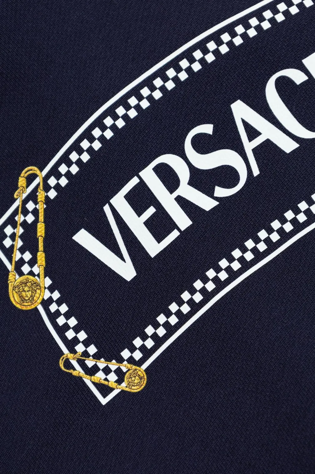 Versace Kids Safety Pin Logo Hoodie