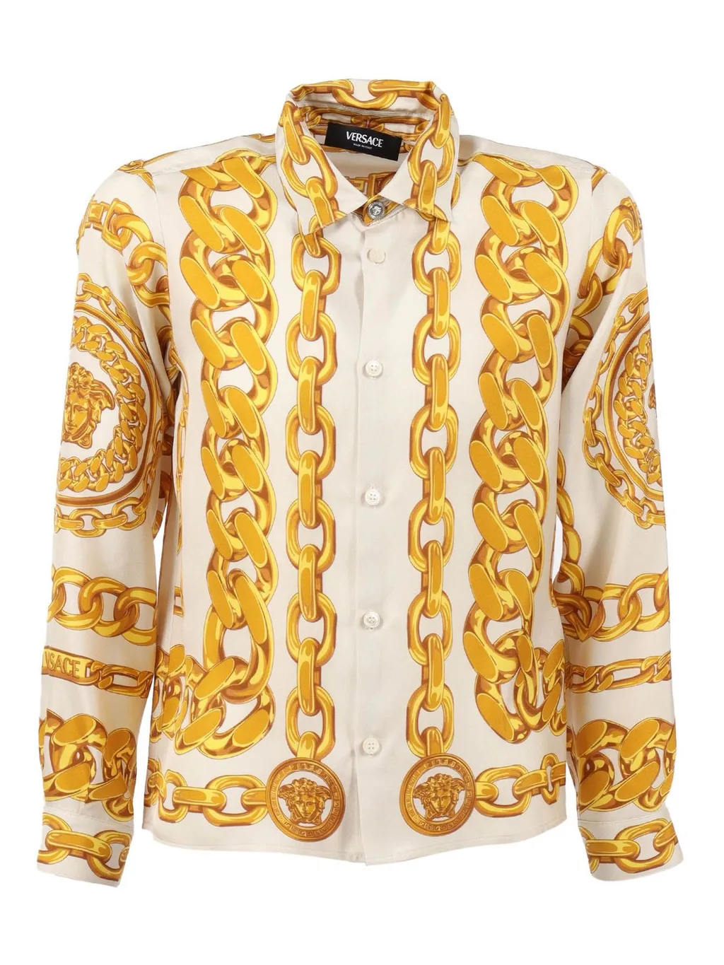 Versace Kids Pattern-Printed Long-Sleeved Shirt