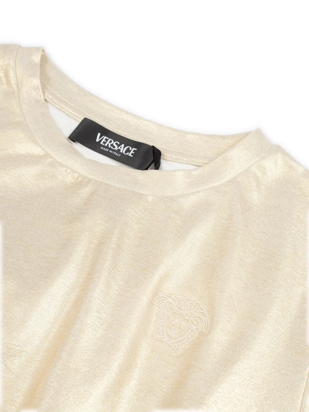 Versace Kids Crewneck Cropped Top