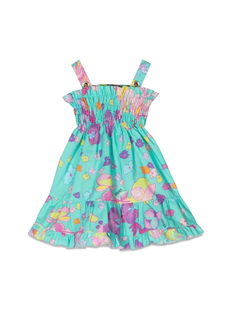 Versace Kids Orchid Baroque Sundress