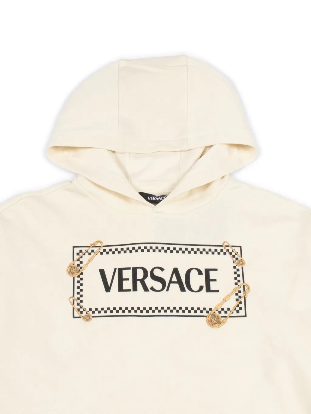 Versace Kids Safety Pin Logo Hoodie